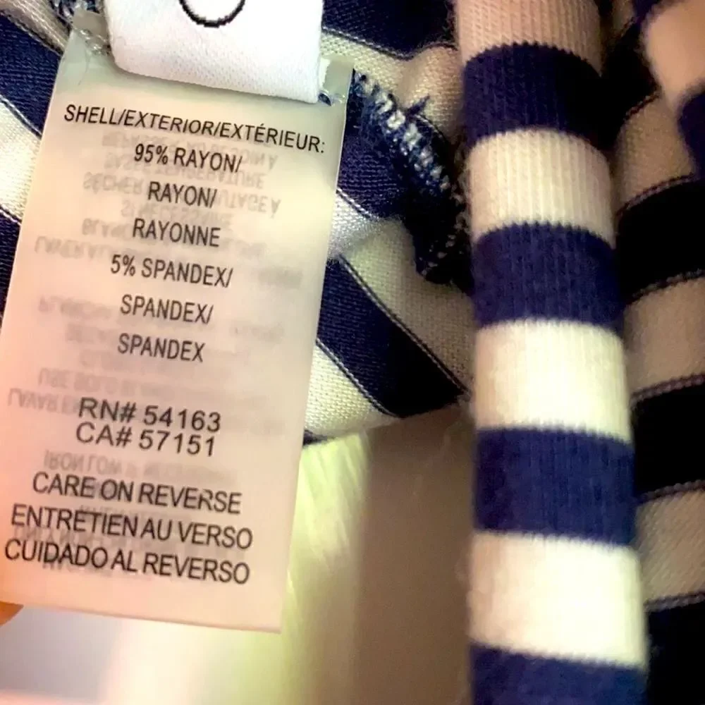Calvin Klein navy & white stripe soft infinity